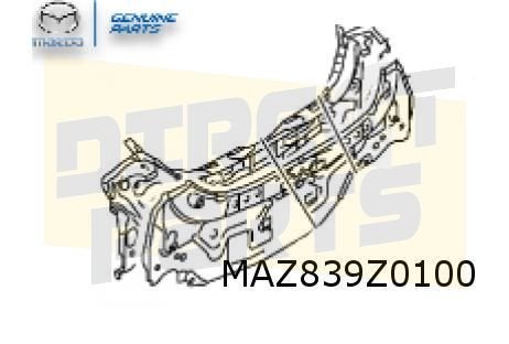 Mazda 2 (2/20-) (type DJ) achterpaneel Origineel! DJYS7075Z, Autos : Pièces & Accessoires, Carrosserie & Tôlerie, Neuf, Arrière
