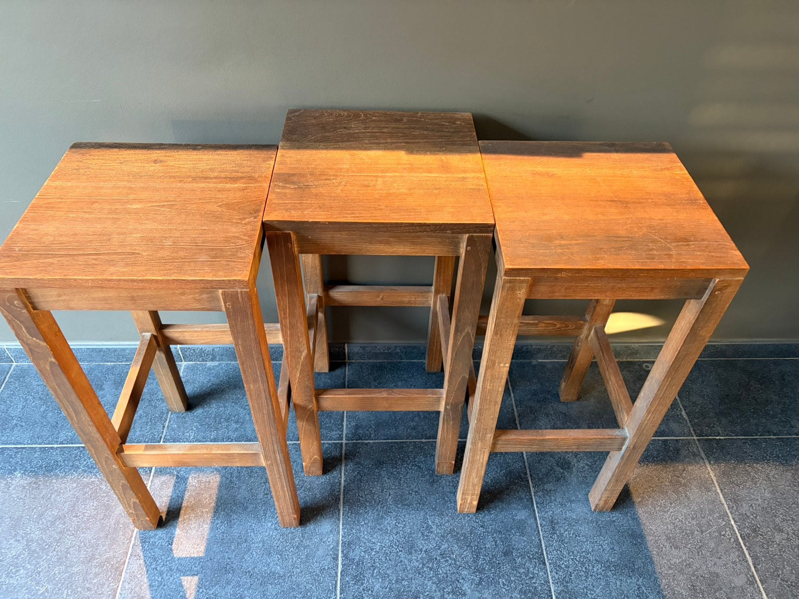 3 chaises de bar, Maison & Meubles, Enlèvement, Utilisé