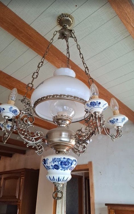 luster delfts blauw, Ophalen
