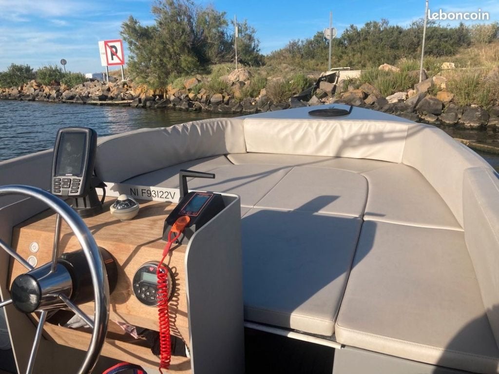 Luxe zee- of meerboot 8 personen, Watersport en Boten, 50 cm, Overige merken, Gebruikt, Buitenboordmotor