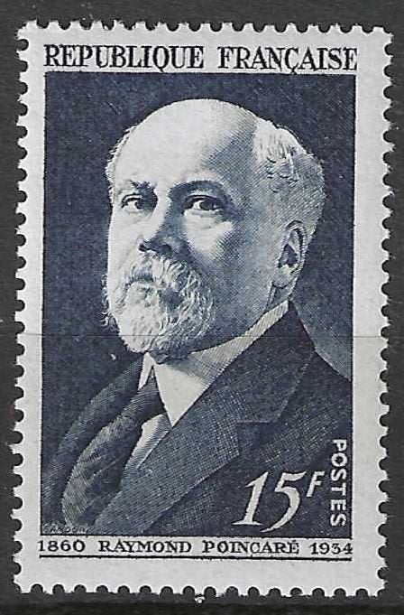 Francia 1950 - Yvert 864 - Raymond Poincaré (PF), Envoi, Non oblitéré