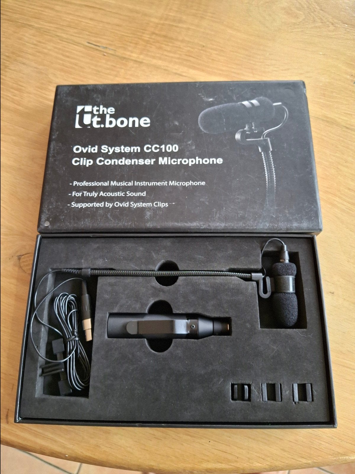 t bone clipmicro, Ophalen of Verzenden, Zo goed als nieuw, Instrumentmicrofoon