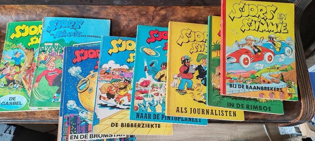 Sjors en simmie en plezier met sjors, Boeken, Meerdere stripboeken, Ophalen, Gelezen