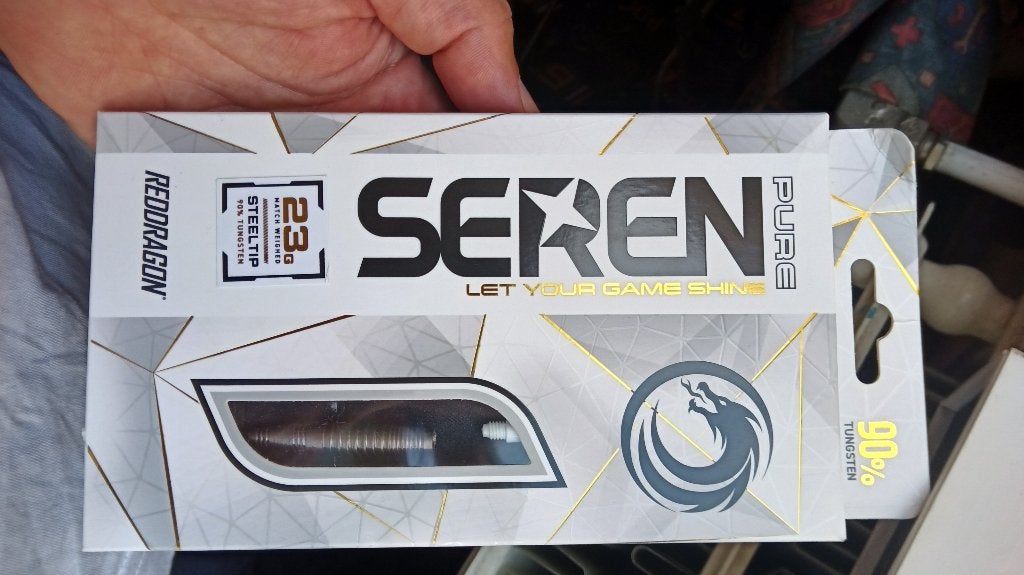 Red Dragon Pure Seren 23 g steeltip 90% wolfraam, Sport en Fitness, Ophalen of Verzenden, Zo goed als nieuw, Pijlen