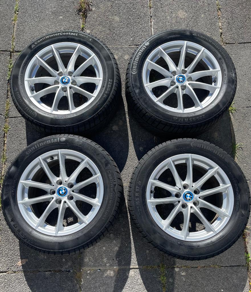 BMW 17' velgen + Continental winterbanden, Auto-onderdelen, Banden en Velgen, Ophalen, Gebruikt, Banden en Velgen, 17 inch
