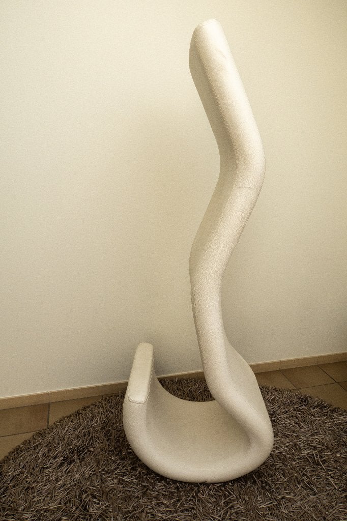 Chaise Lounge Ercolina design, Ophalen, Zo goed als nieuw, Leer