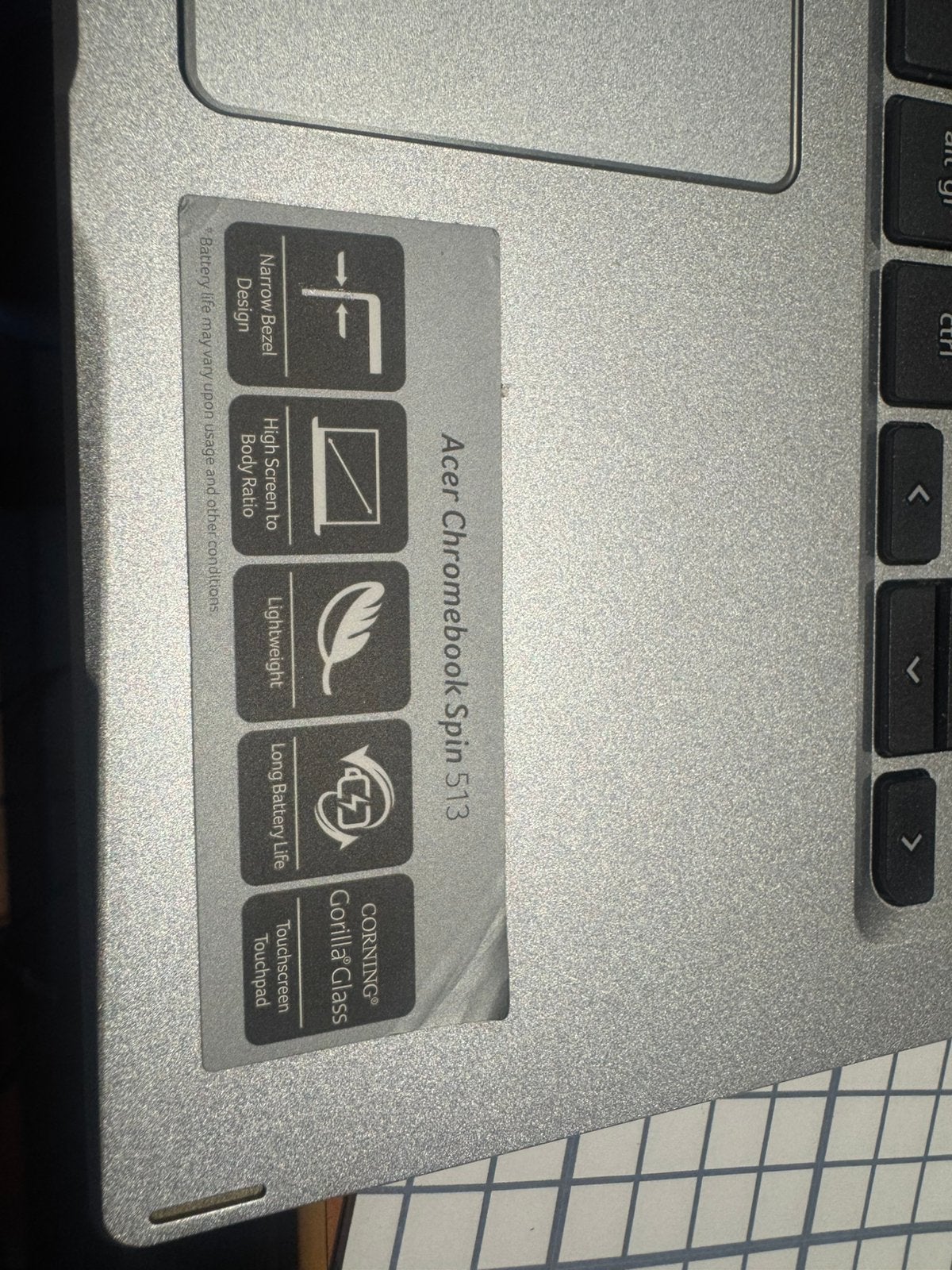 Acer Chromebook Spin 513 Touchscreen | 2-in-1 Laptop/Tablet, Computers en Software, Chromebooks, 13 inch, 8 GB, Touchscreen, Ophalen of Verzenden