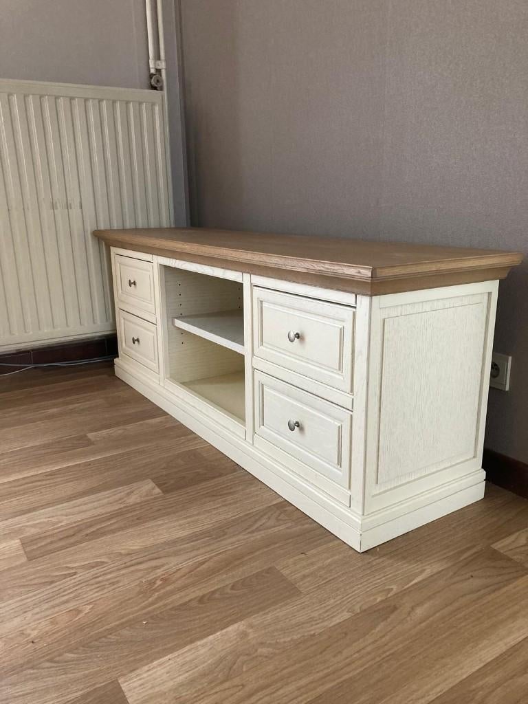 TV meubel landelijke stijl, Ophalen, Gebruikt, 100 tot 150 cm, Landelijk