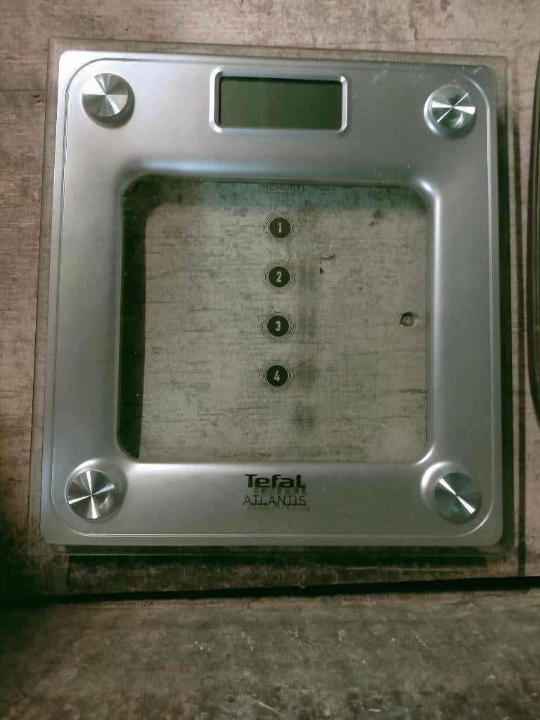 Pèse-personne Tefal Atlantis., Ophalen, Personenweegschaal, 500 gram of grover, Digitaal