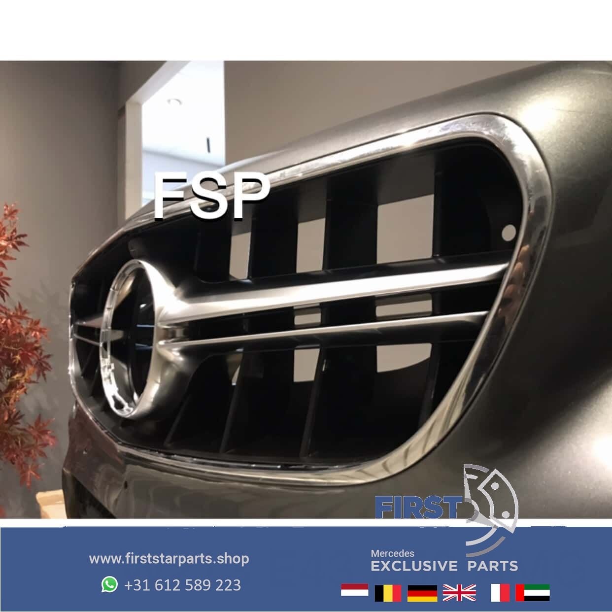 W213 W238 AMG VOORBUMPER GRIJS E43 E53 ORIGINEEL Mercedes E, Utilisé, -, Avant, -