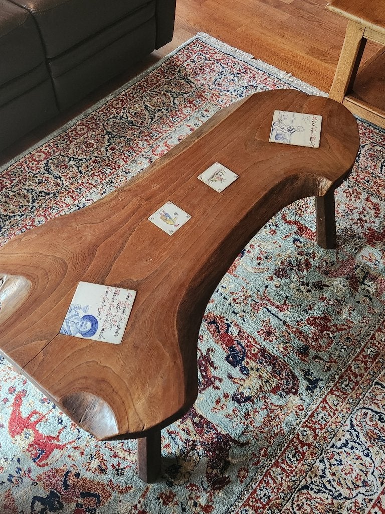Originele salontafel, Huis en Inrichting, Tafels | Salontafels, Ophalen, Gebruikt, Eikenhout