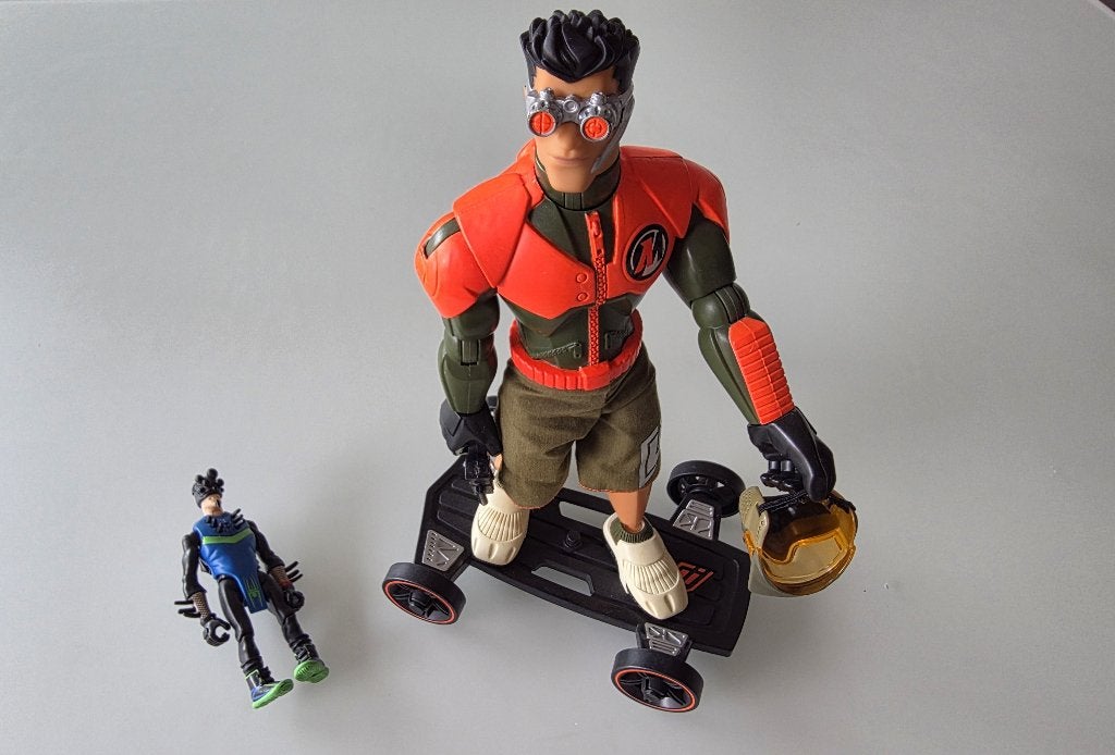 lot met 17 vintage Action Man poppen, Ophalen