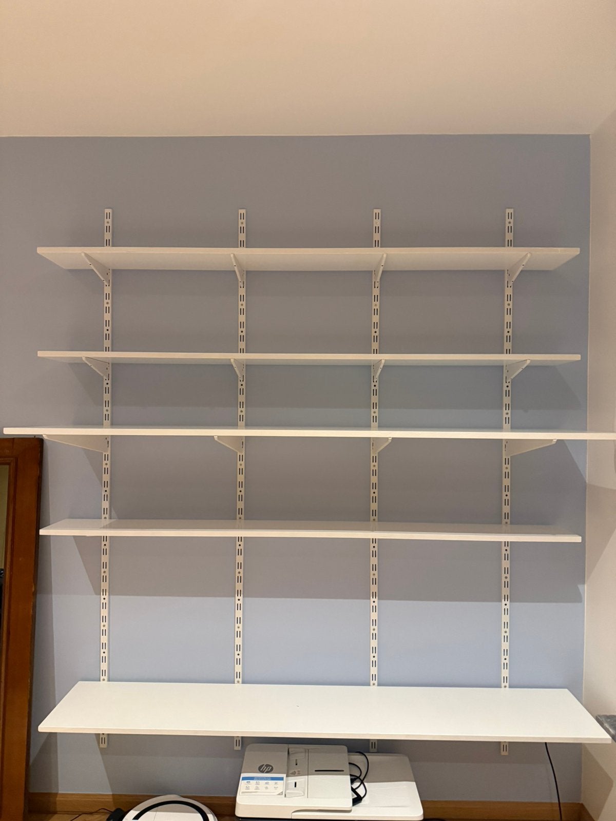 Wandrek F-Systeem rails & planken, Huis en Inrichting, Ophalen, Met plank(en), 200 cm of meer, 150 tot 200 cm