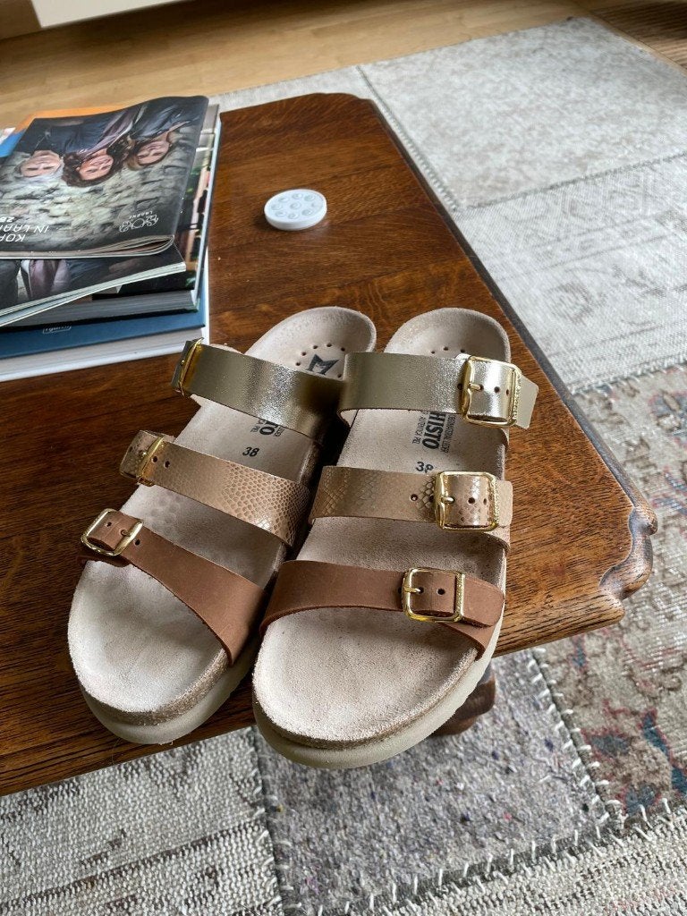 Slippers mephisto, Slippers, Mephisto, Bruin, Nieuw