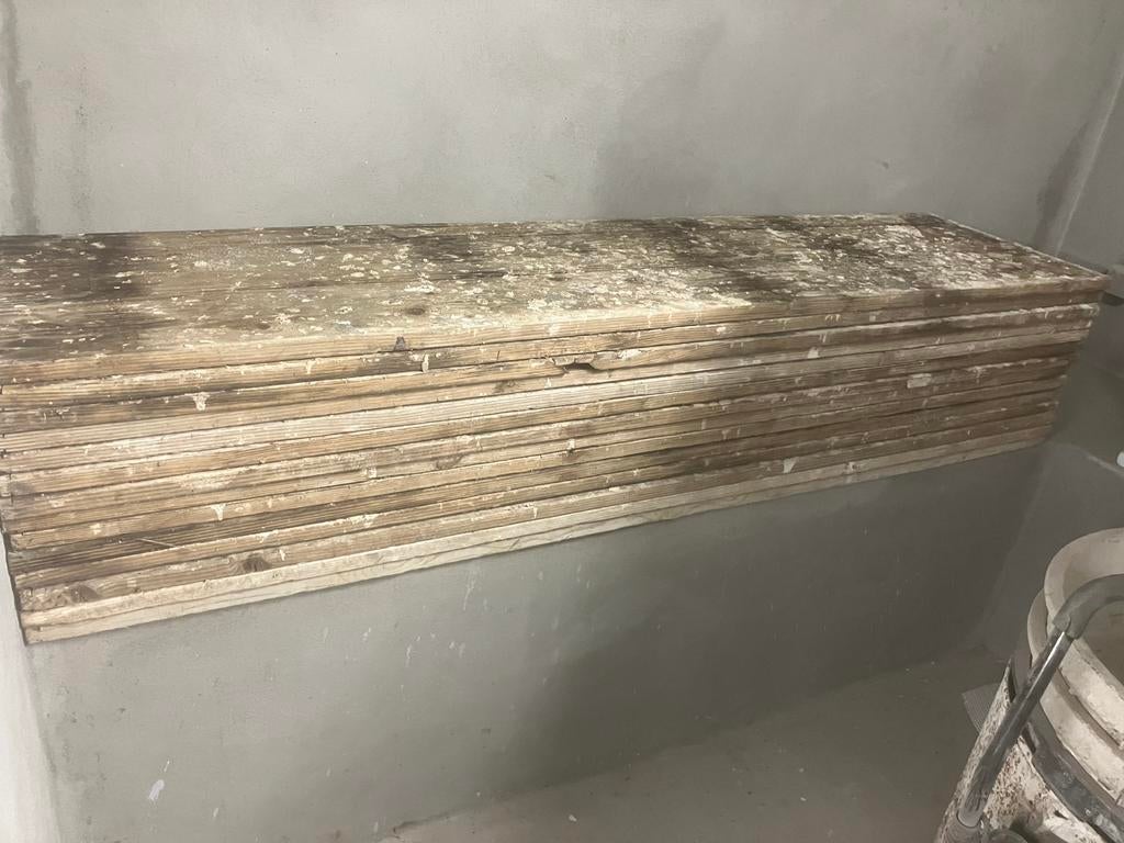 Stellingplaten., Ophalen, Gebruikt