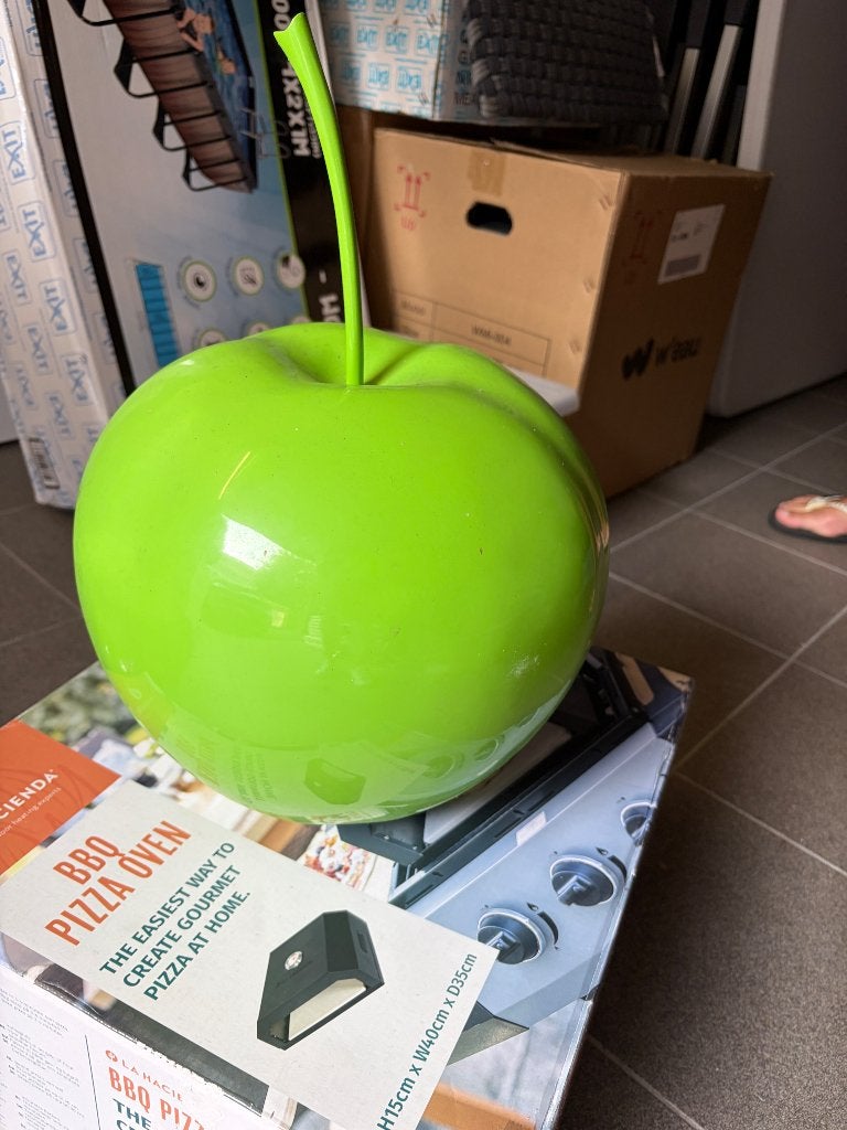 Decoratieve appel, Huis en Inrichting, Ophalen, Groen, Overige materialen, Zo goed als nieuw