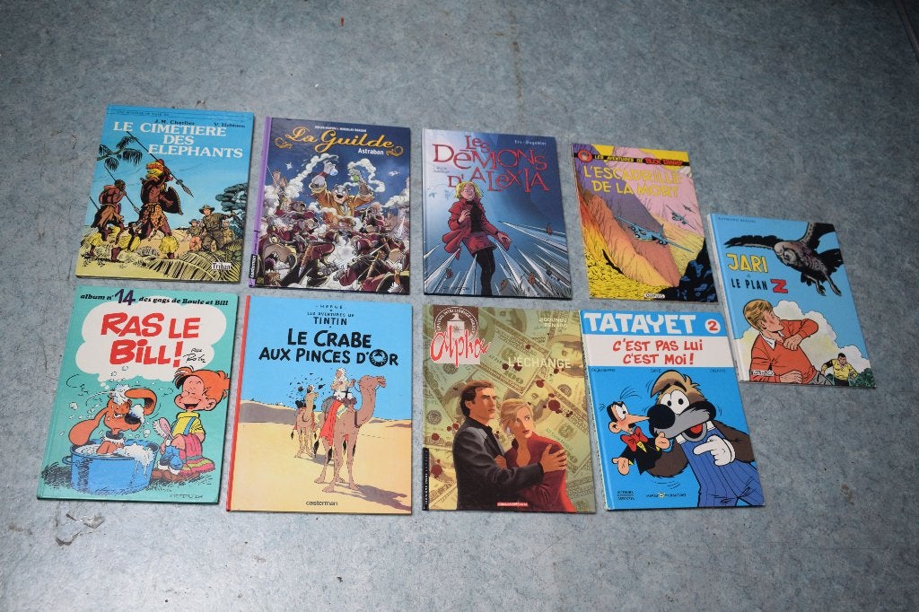lot de 9 anciennes BD bandes dessinées brocante, Livres, Enlèvement ou Envoi, Comme neuf