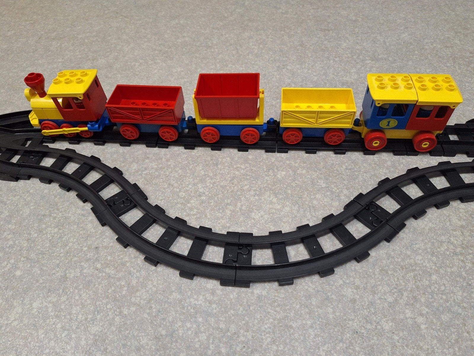 Duplo trein + sporen en brug, Ophalen, Duplo