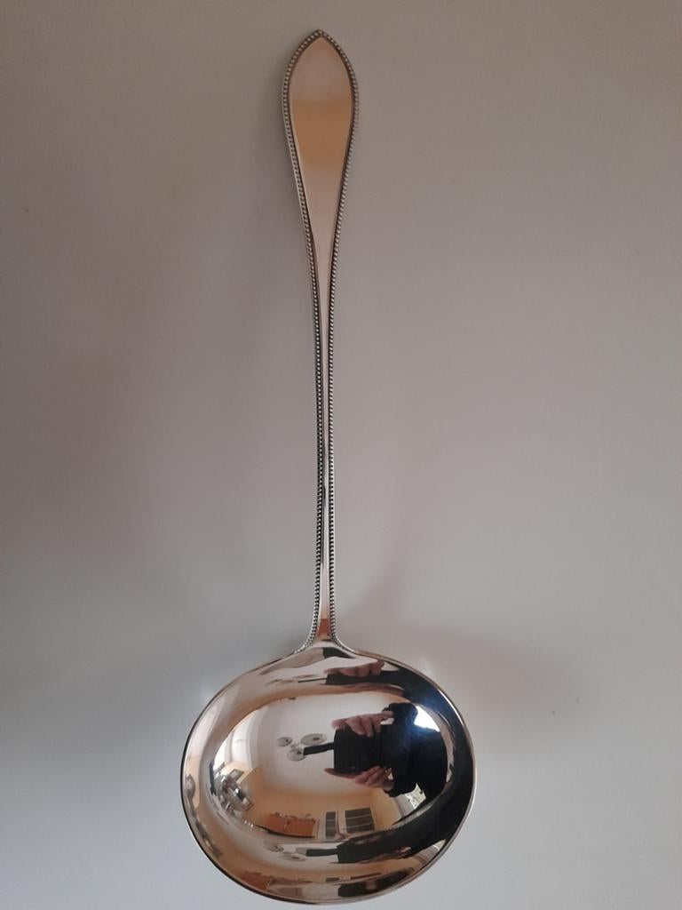 Verzilverde pollepel Mappin & Webb 29cm, Ophalen of Verzenden