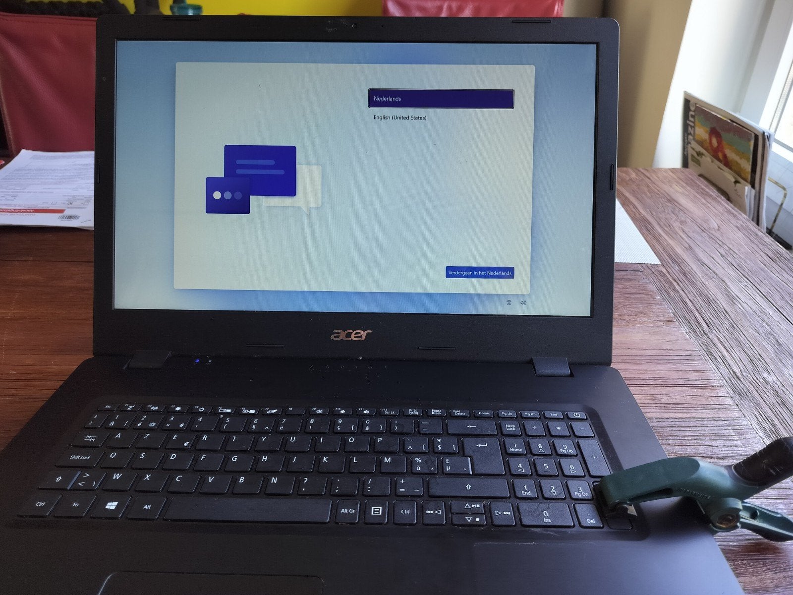 Acer Aspire 3 (17,3" / i5)–Voor onderdelen of handige Harry, Computers en Software, 8 GB, Ophalen of Verzenden, Intel(R) Core i5
