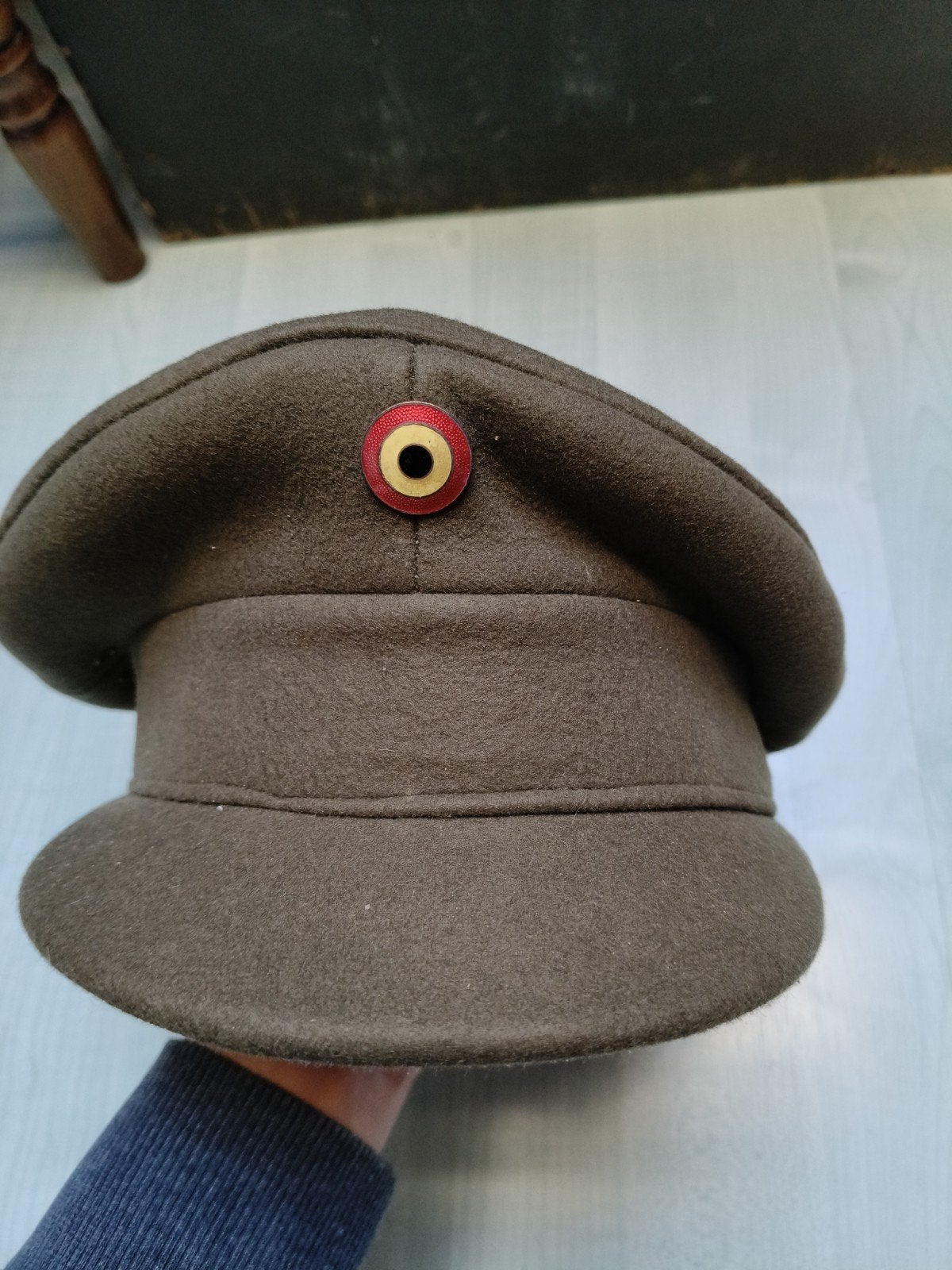 casquette armé belge abl de 1962, Gedragen, 58 of 59 cm (L, 7¼ of ⅜ inch), Seymour, Pet