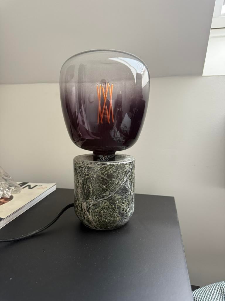 Lampe avec base en marbre, Enlèvement, Comme neuf