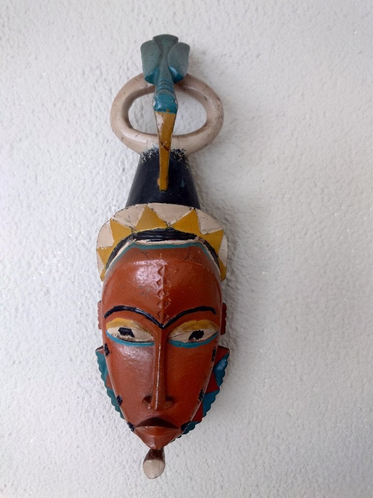 Masque Guro de Baule/Côte d'Ivoire, Orange, Enlèvement ou Envoi, Masque