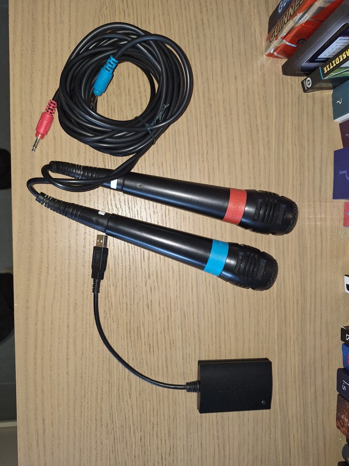 Singstar microfoons, Games en Spelcomputers, 2 spelers, Ophalen of Verzenden, Zo goed als nieuw, Muziek