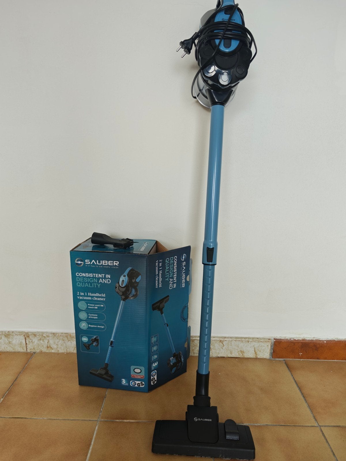 Aspirateur balai Sauber 2 en 1 – Comme neuf, Aspirateur balai
