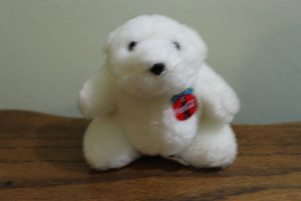 Peluche ours blanc Coca cola, Enlèvement ou Envoi, Avec étiquette, Autres marques, Blanc
