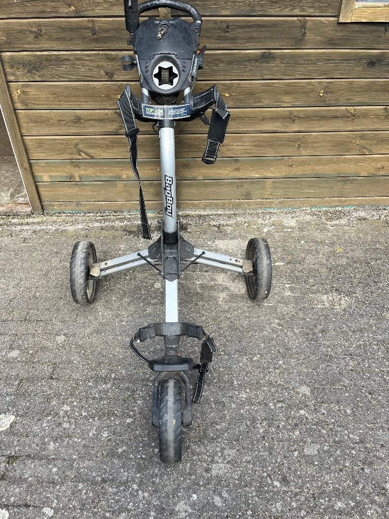 Golfkar en golftassen met veel  assecoires, Sport en Fitness, Golf, Ophalen of Verzenden, Golfkar