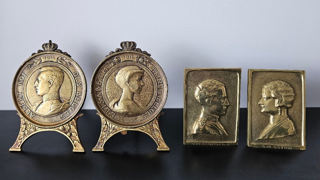 Léopold III Albert II en tant que soldat. Laiton en bronze, Collections, Objets militaires | Général, Enlèvement ou Envoi, Armée de terre
