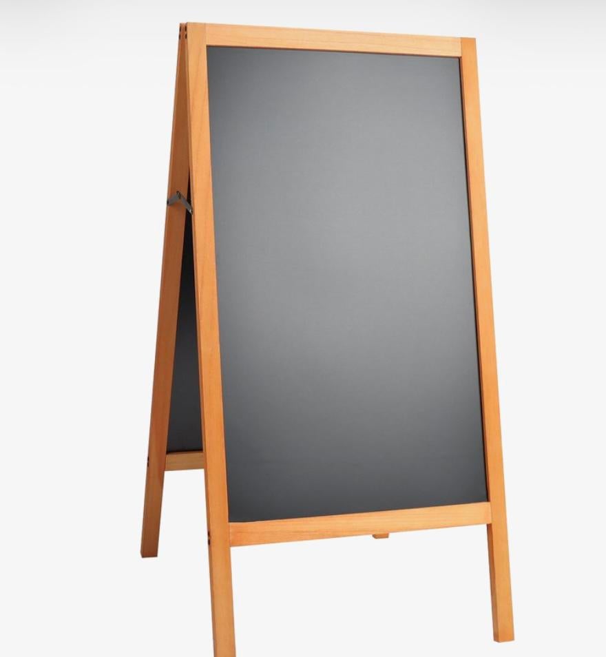 Nieuw !! Dubbel houten krijtbord, Divers, Tableaux noirs, Enlèvement, Neuf, Tableau noir