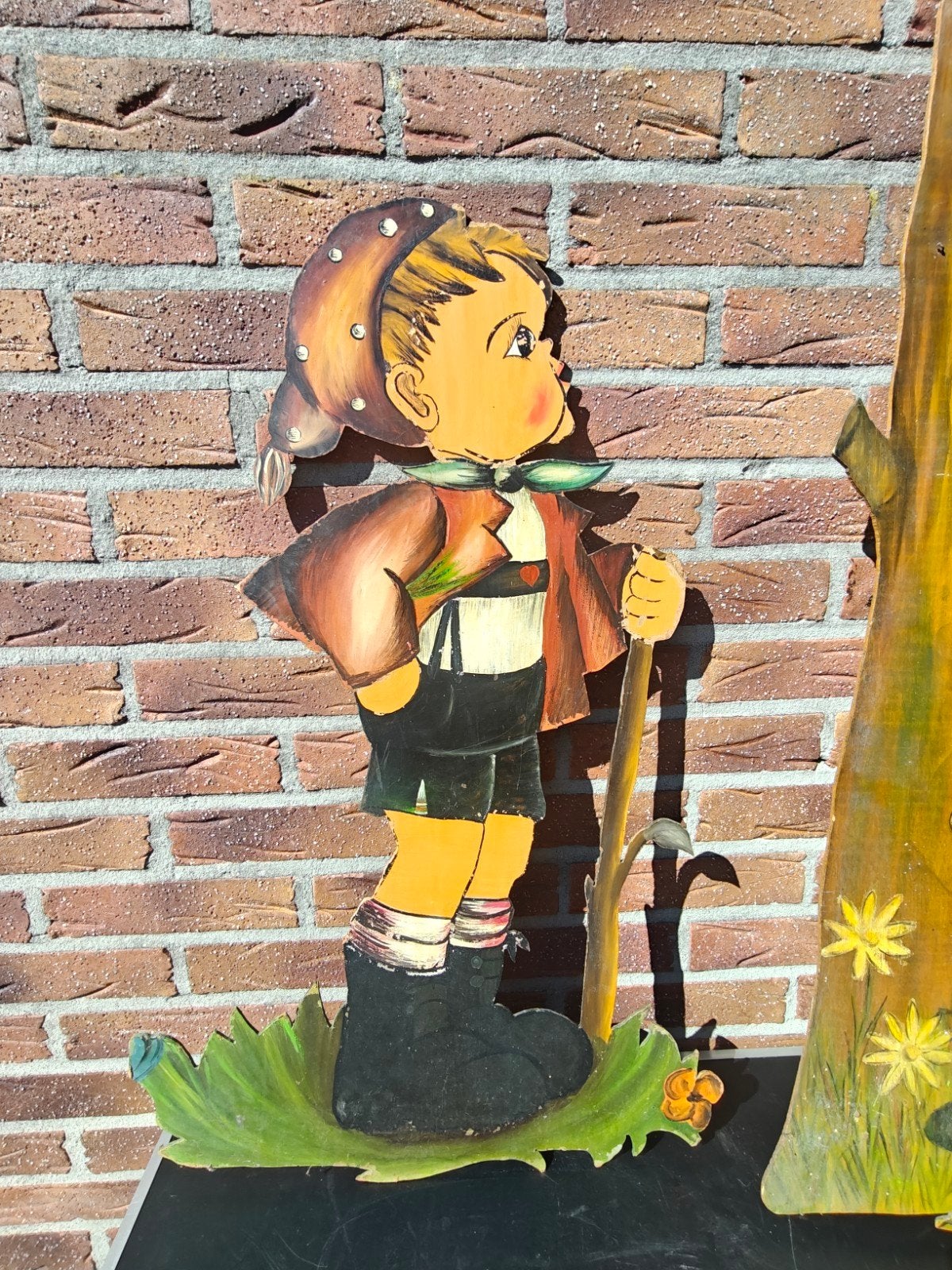 Op hout geschilderde en gesneden figuren, Antiek en Kunst, Ophalen