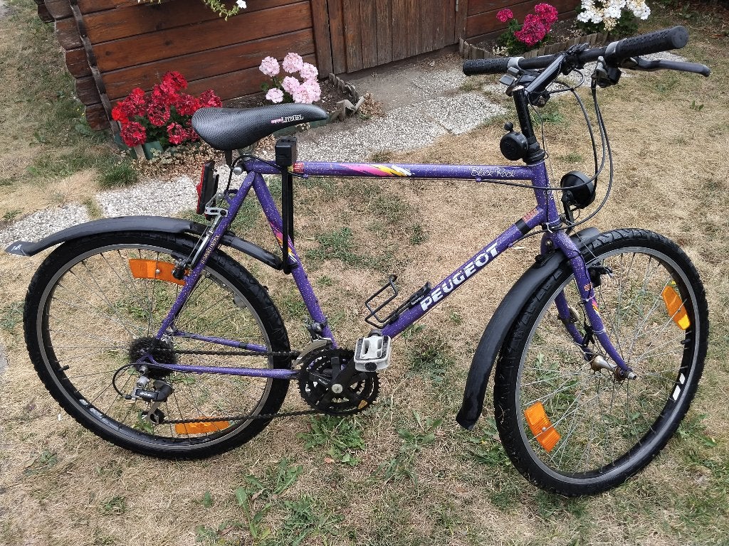 Peugeot Black Rock Mountainbike, Gebruikt, Velgrem, 49 tot 53 cm, Geen vering