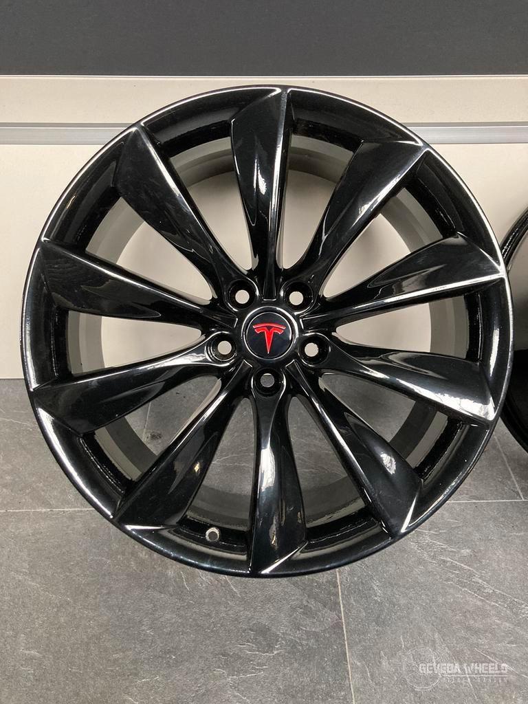 21'' originele Tesla Model S Turbine velgen 5x120 breedset, Autos : Pièces & Accessoires, Pneus & Jantes, Véhicule de tourisme