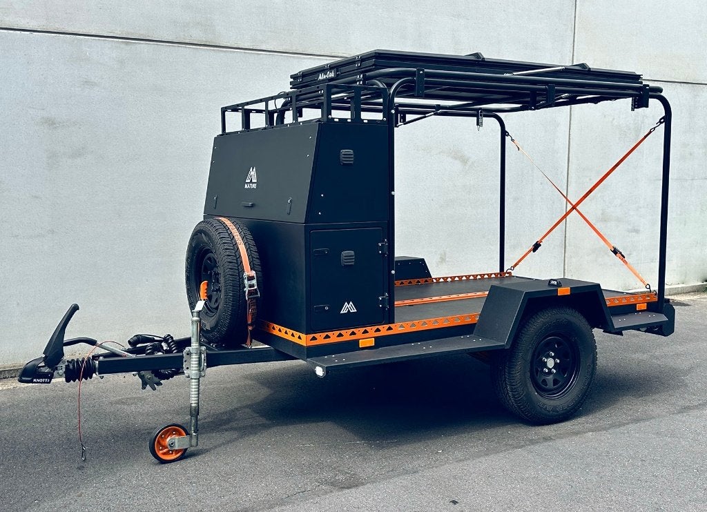 Heavy duty off road aanhanger voor quad of crossmotoren, Ophalen, Zo goed als nieuw