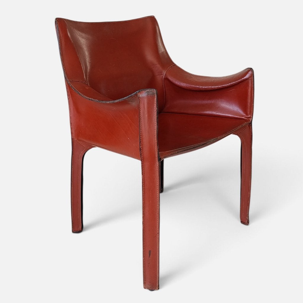 Mario Bellini CAB 413 armchair stoel Cassina 1980s RED, Ophalen of Verzenden
