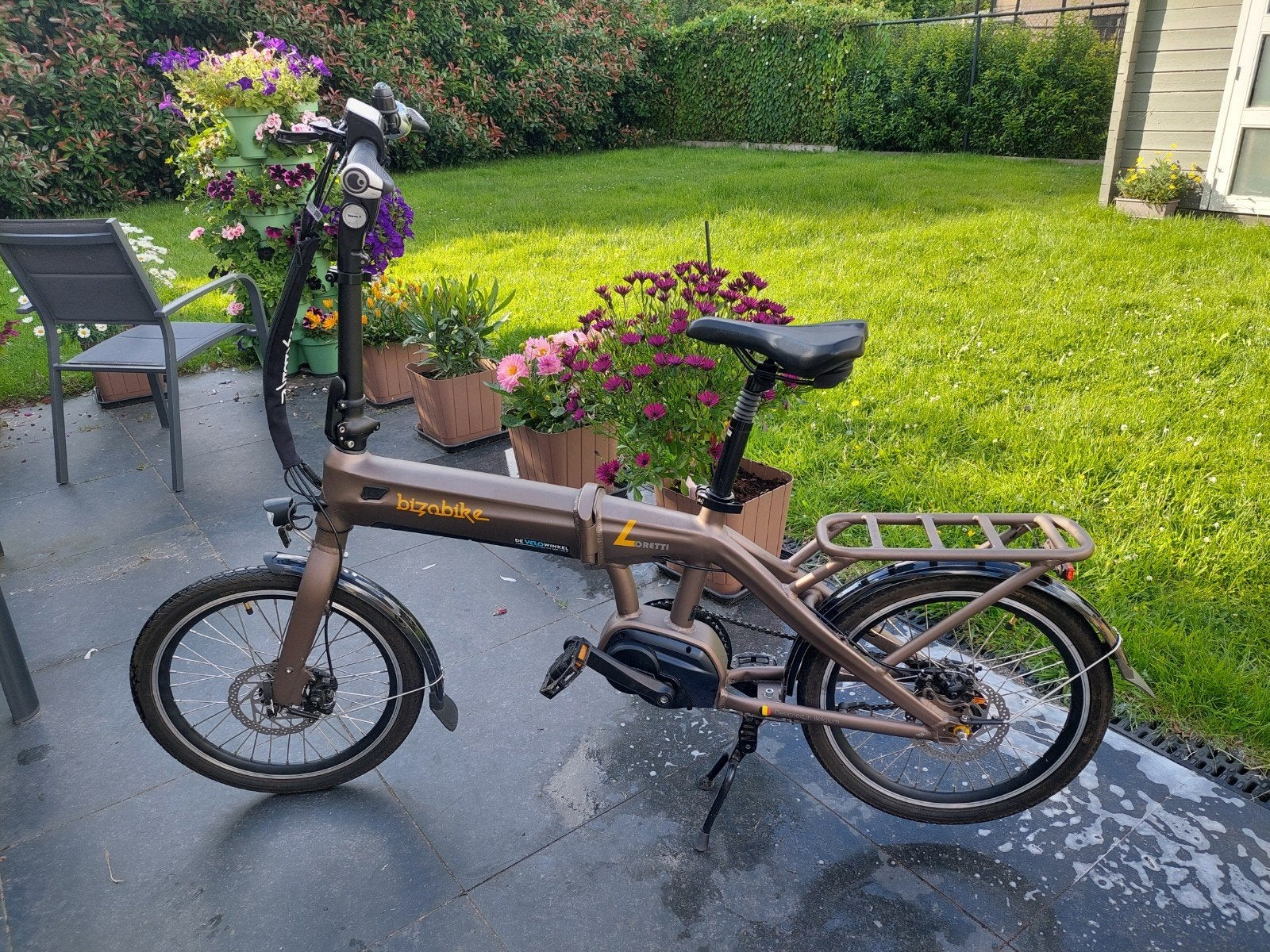 Bizobike loretti elektrische plooifiets, Versnellingen, Zo goed als nieuw, Schijfrem, Ophalen