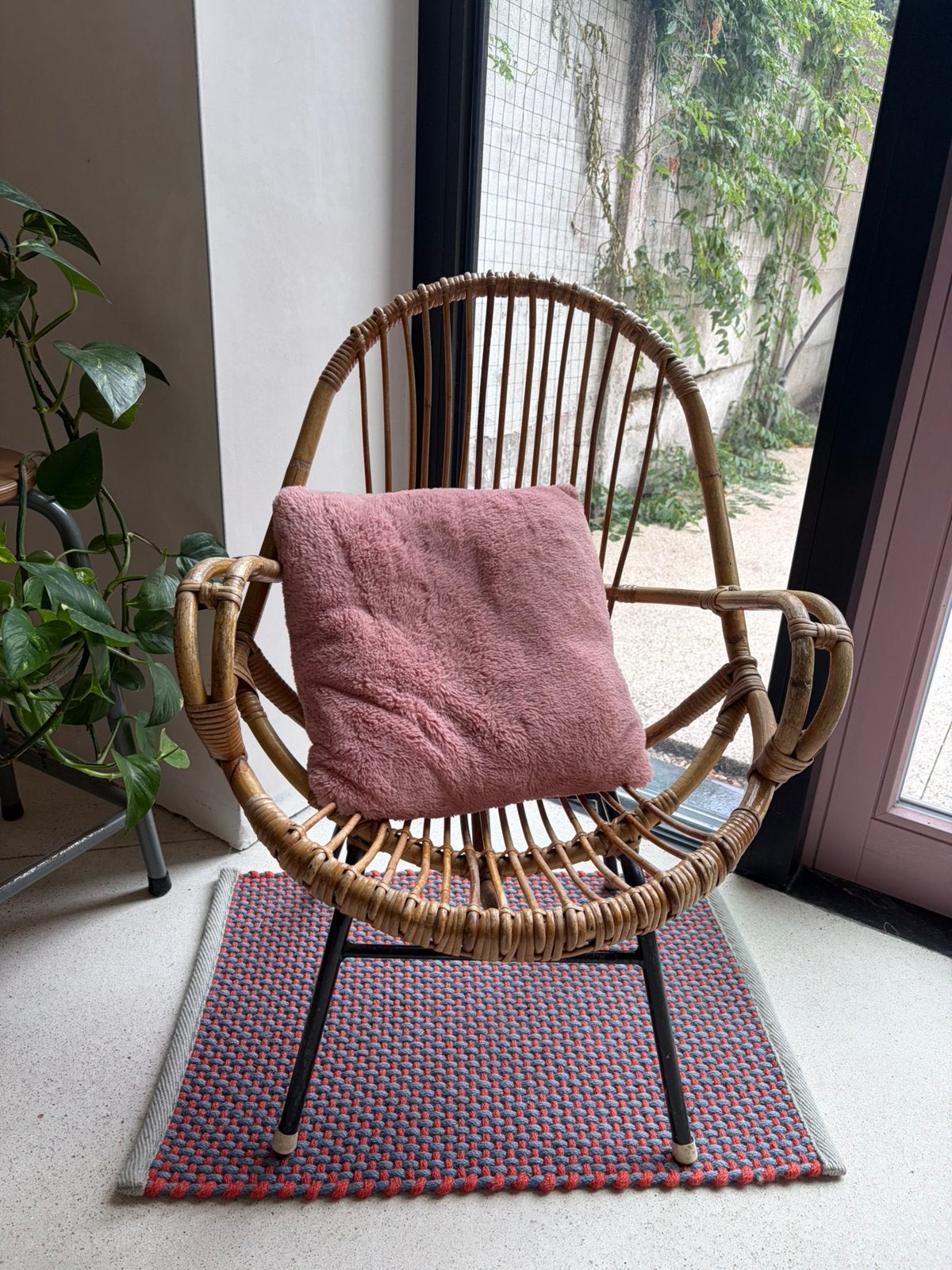 Vintage rotan loungestoel Rohé Noordwolde, Ophalen
