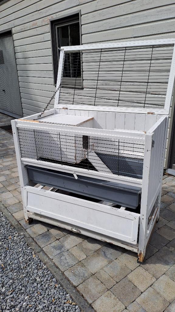 Clapier, Animaux & Accessoires, Rongeurs & Lapins | Cages & Clapiers, Utilisé, Cage, 90 cm ou plus, 110 cm ou plus, Lapin, Enlèvement
