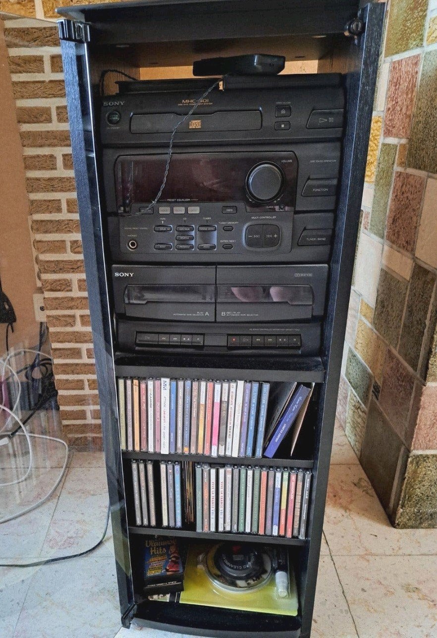 🎶🎵 chaîne Hi-Fi Sony MHC-501 🟡 disponible ☀️ Voir photos, Ophalen, Gebruikt, Zwart, Metaal