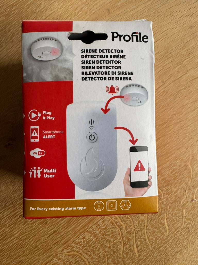 Nieuwe WiFi rookmelder detector in ongeopende verpakking, Doe-het-zelf en Bouw, Alarmsystemen, Ophalen of Verzenden, Nieuw