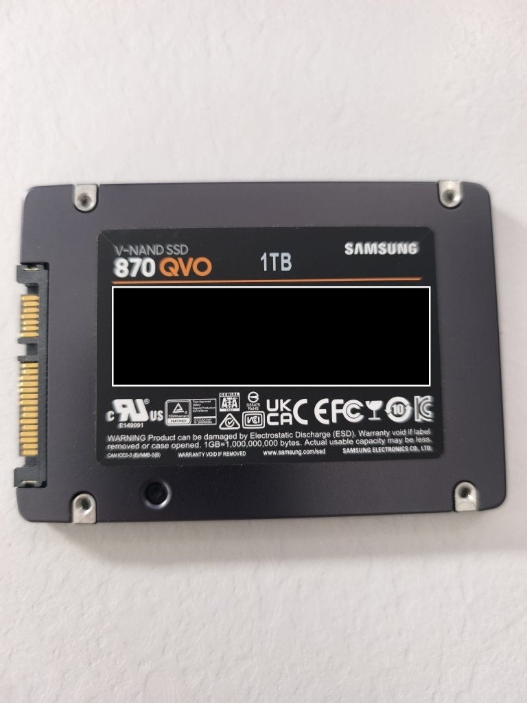 Samsung SSD 1TB, Computers en Software, Harde schijven, Ophalen, SSD, Zo goed als nieuw, Samsung