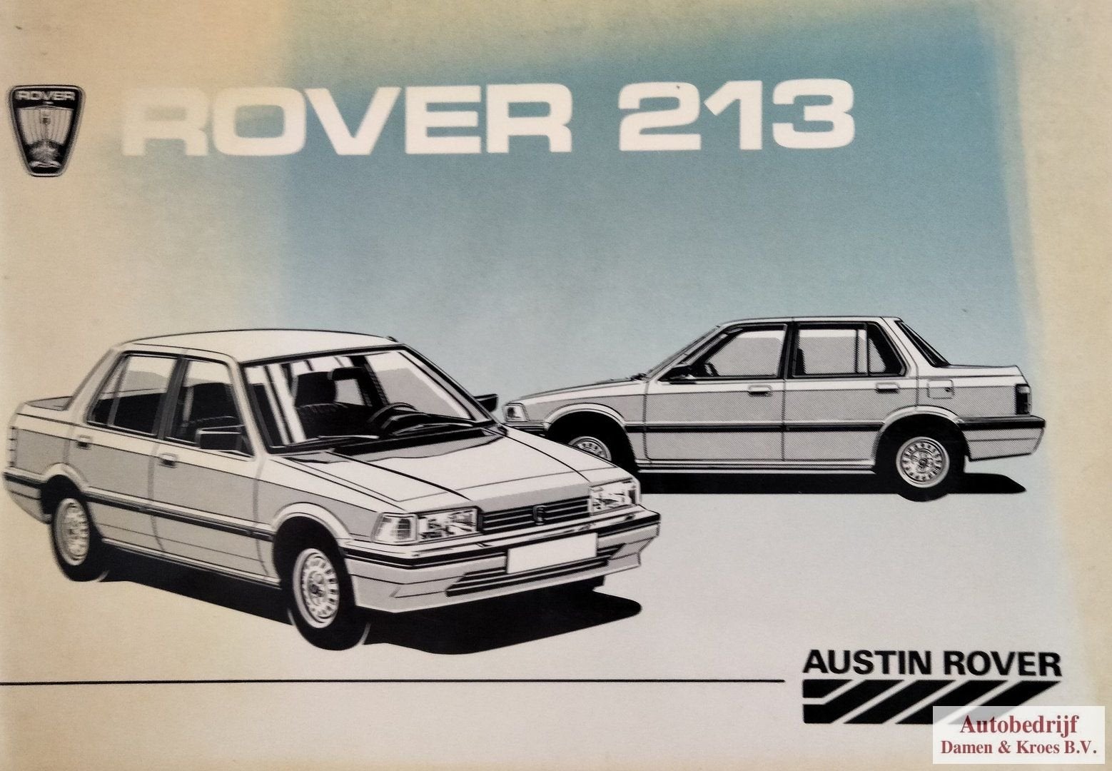 Handboek Rover 213 - 213S - 213SE (Nederlands) instructieboe, Ophalen of Verzenden