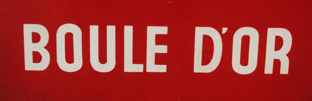 Boule d'Or Emaille Reclamebord / 1951 / De Koninck-Bruxelles, Collections, Enlèvement ou Envoi, Utilisé, Panneau publicitaire