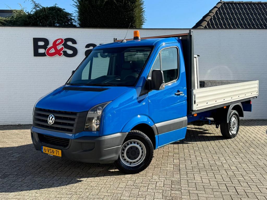 Volkswagen Crafter 2.0 TDI L2H1 Cruise control Airco Tachogr, Auto's, Blauw, Bedrijf, Onderhoudsboekje, Te koop