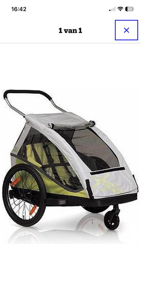 Fietskar XLC 2 kinderen, Fietsen en Brommers, Fietsaccessoires | Aanhangwagens en Karren, Ophalen