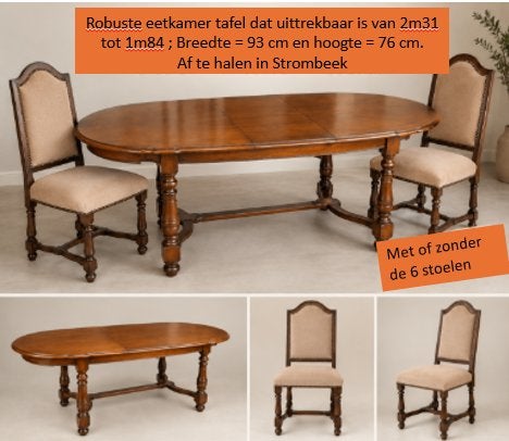 meubles, Enlèvement, Utilisé, 4 à 6 chaises