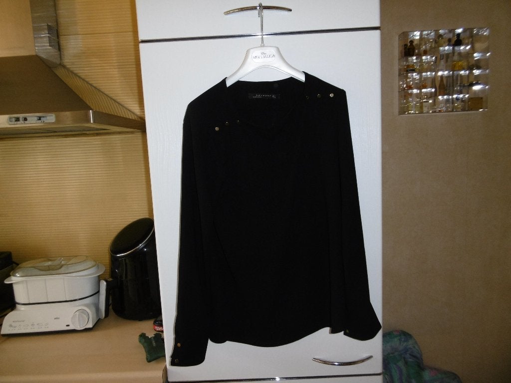 kledij dames bloes "zara woman" S, zwart, Kleding | Dames, Zwart, Ophalen of Verzenden, Zo goed als nieuw, Maat 36 (S)